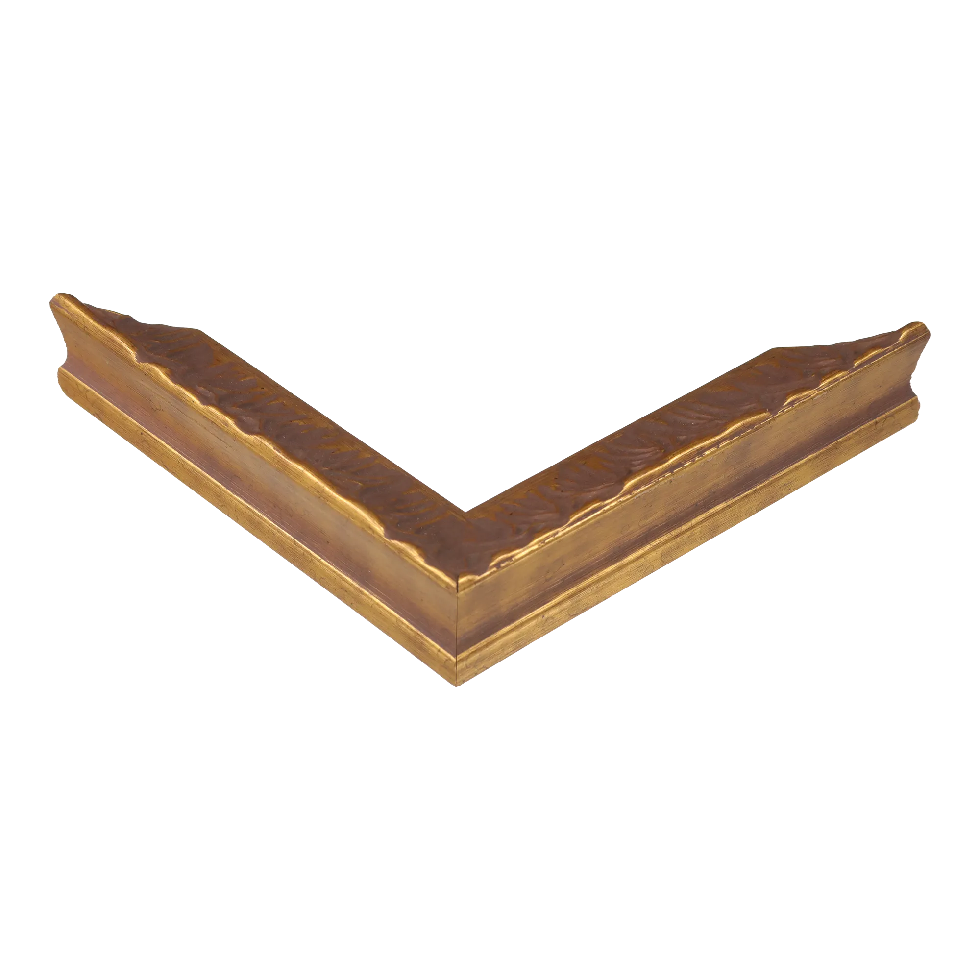 Corner view of Portico in gold picture frame