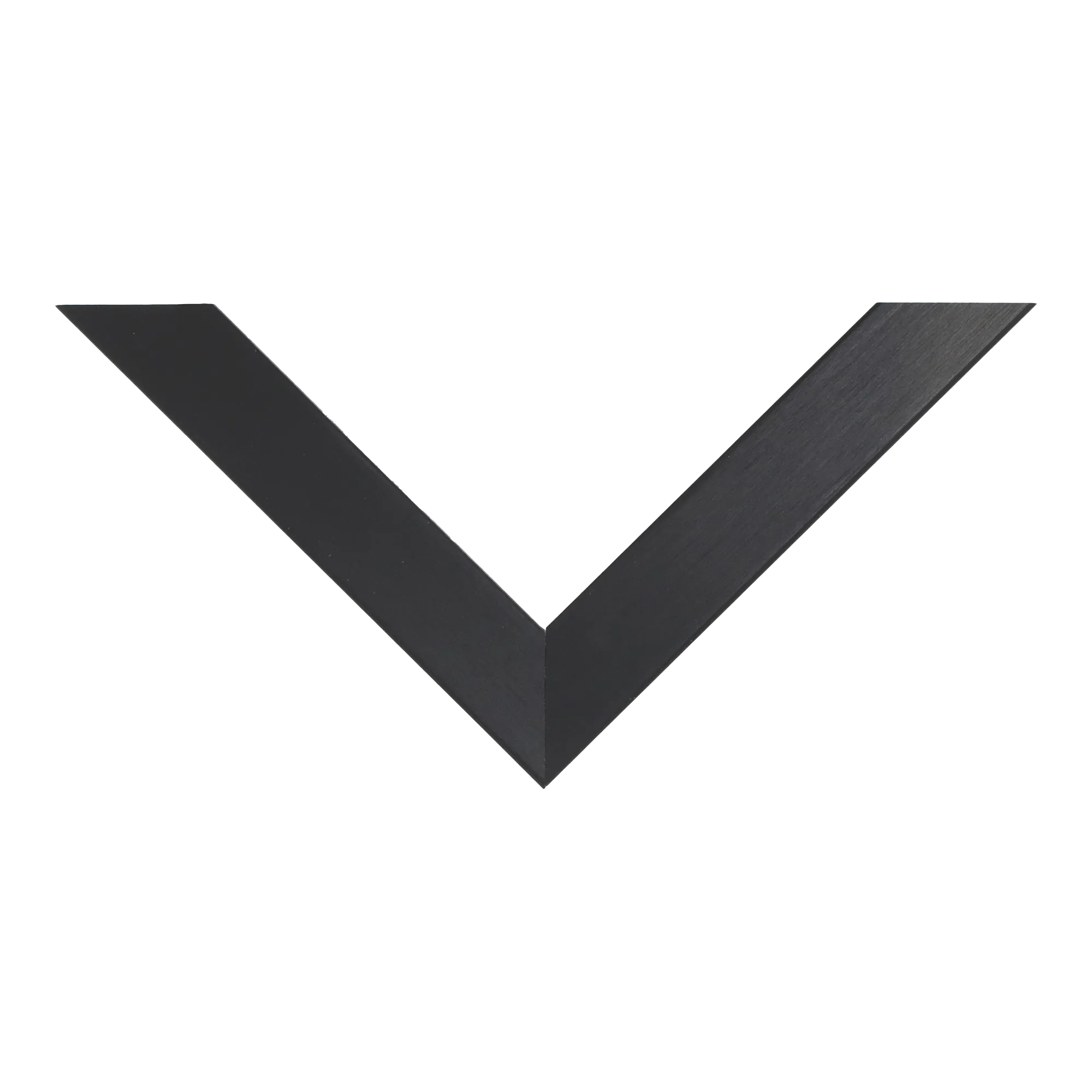 Top view of Prima picture frame in black