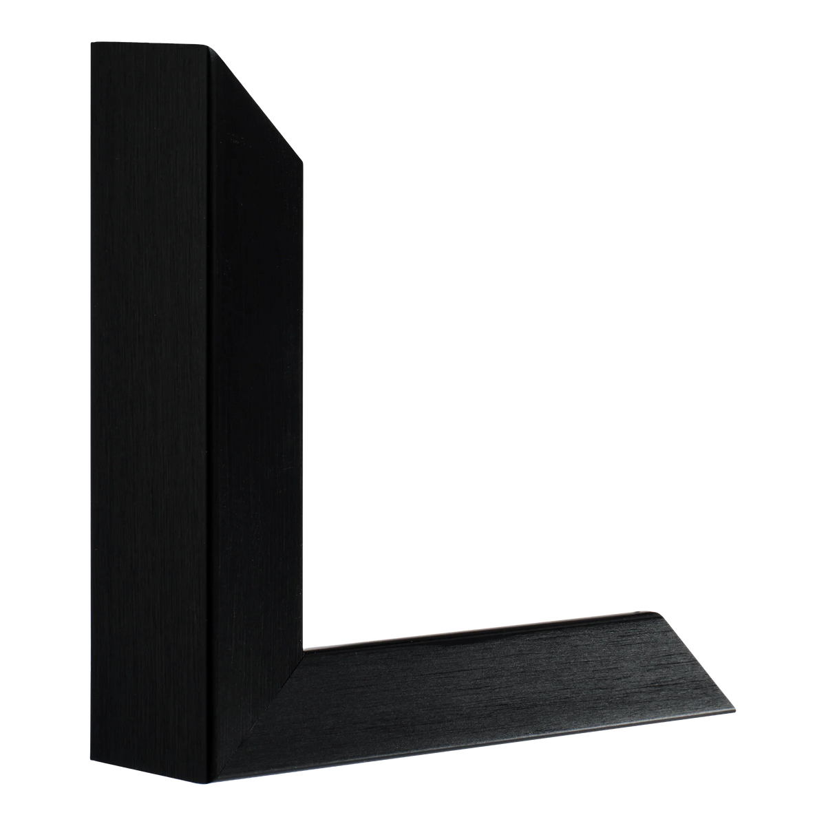 Vertical view of prima black picture frame