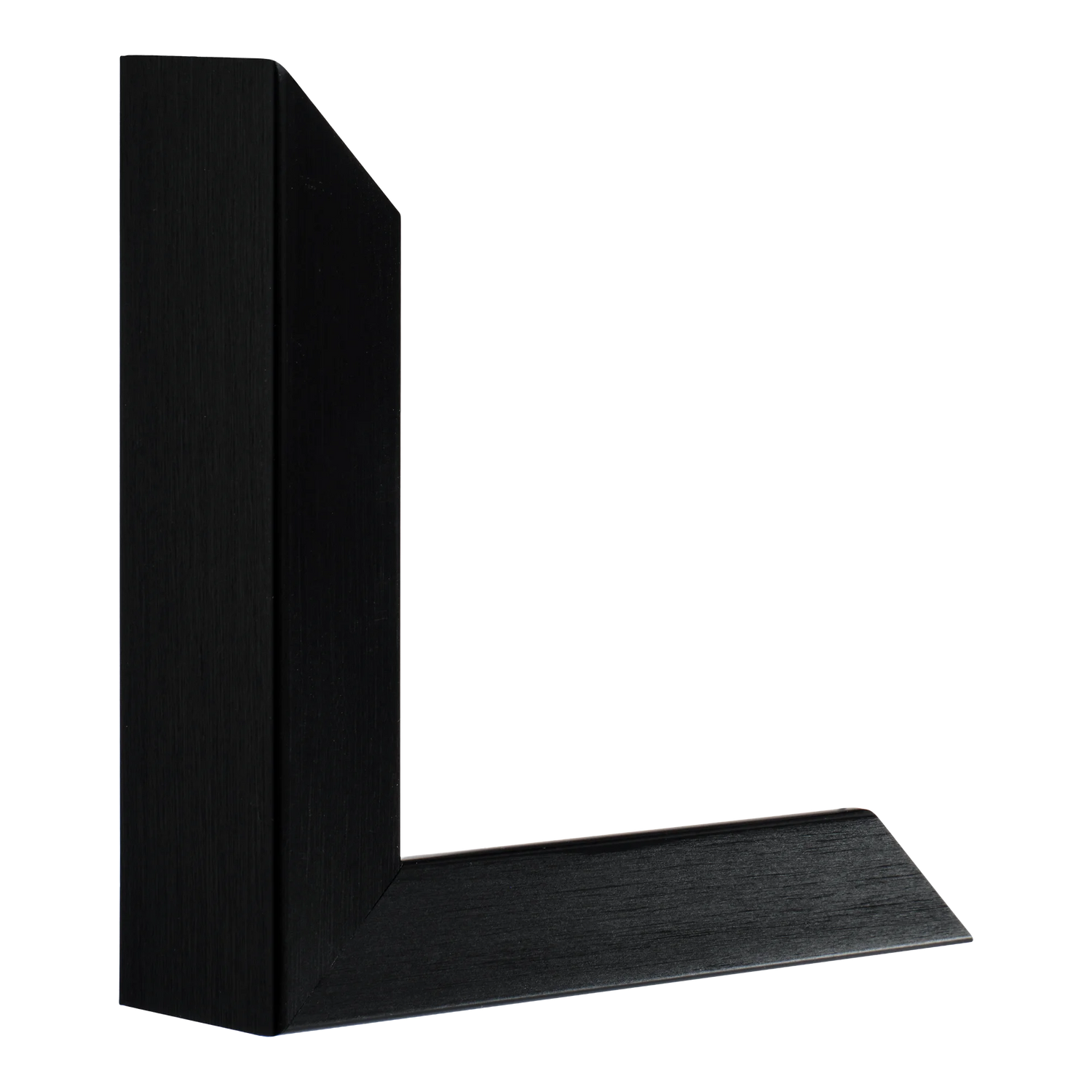 Vertical view of prima black picture frame