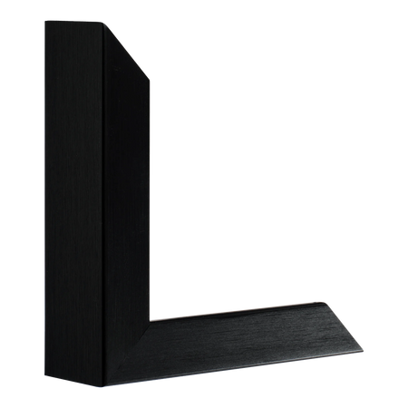 Vertical view of prima black picture frame