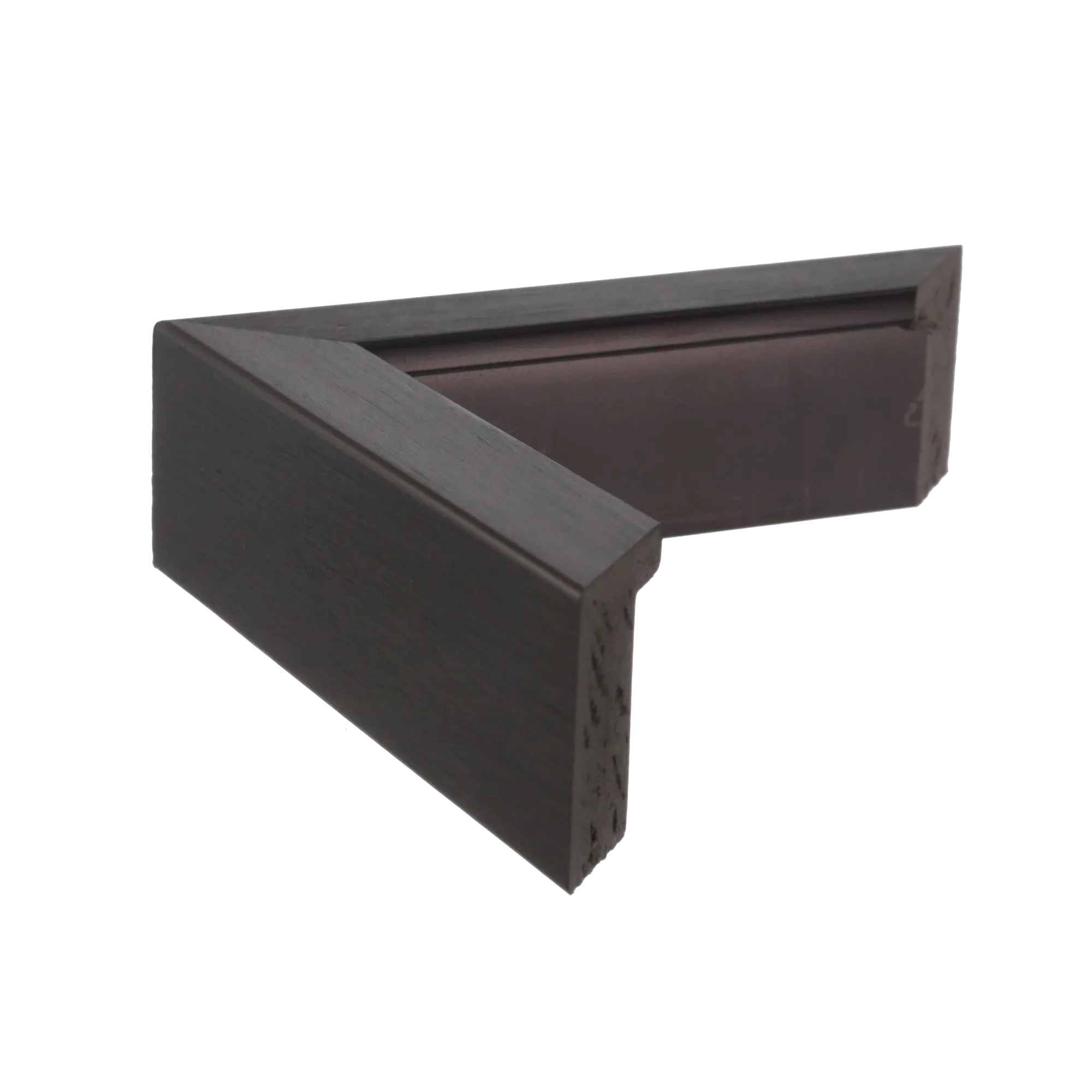 Side view of Prima picture frame in black