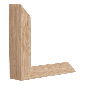 Vertical view of prima oak picture frame sample