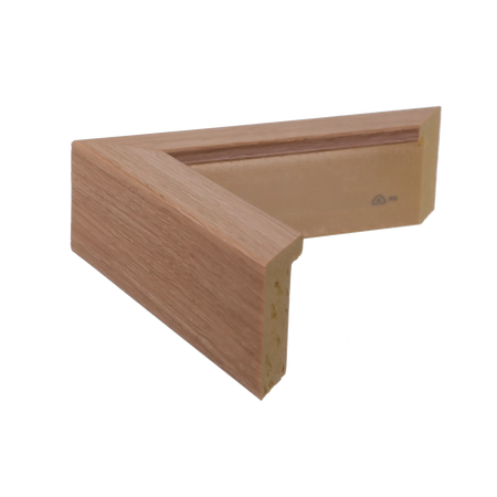 Side view of Prima picture frame in oak