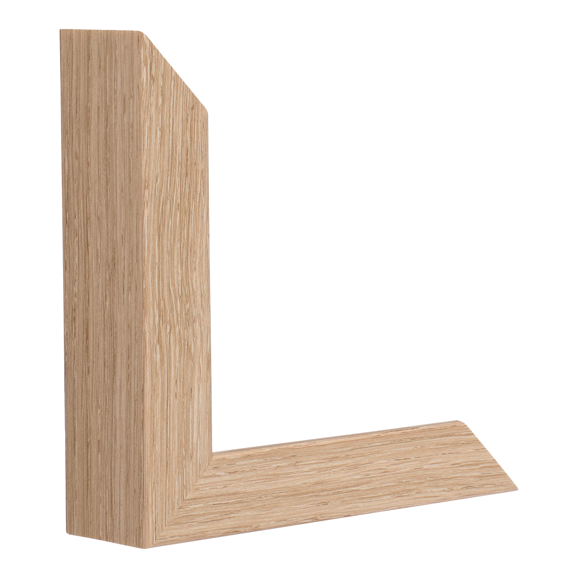 Vertical view of prima oak picture frame