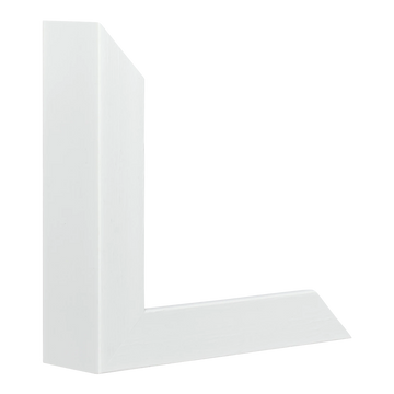 Vertical view of prima white picture frame
