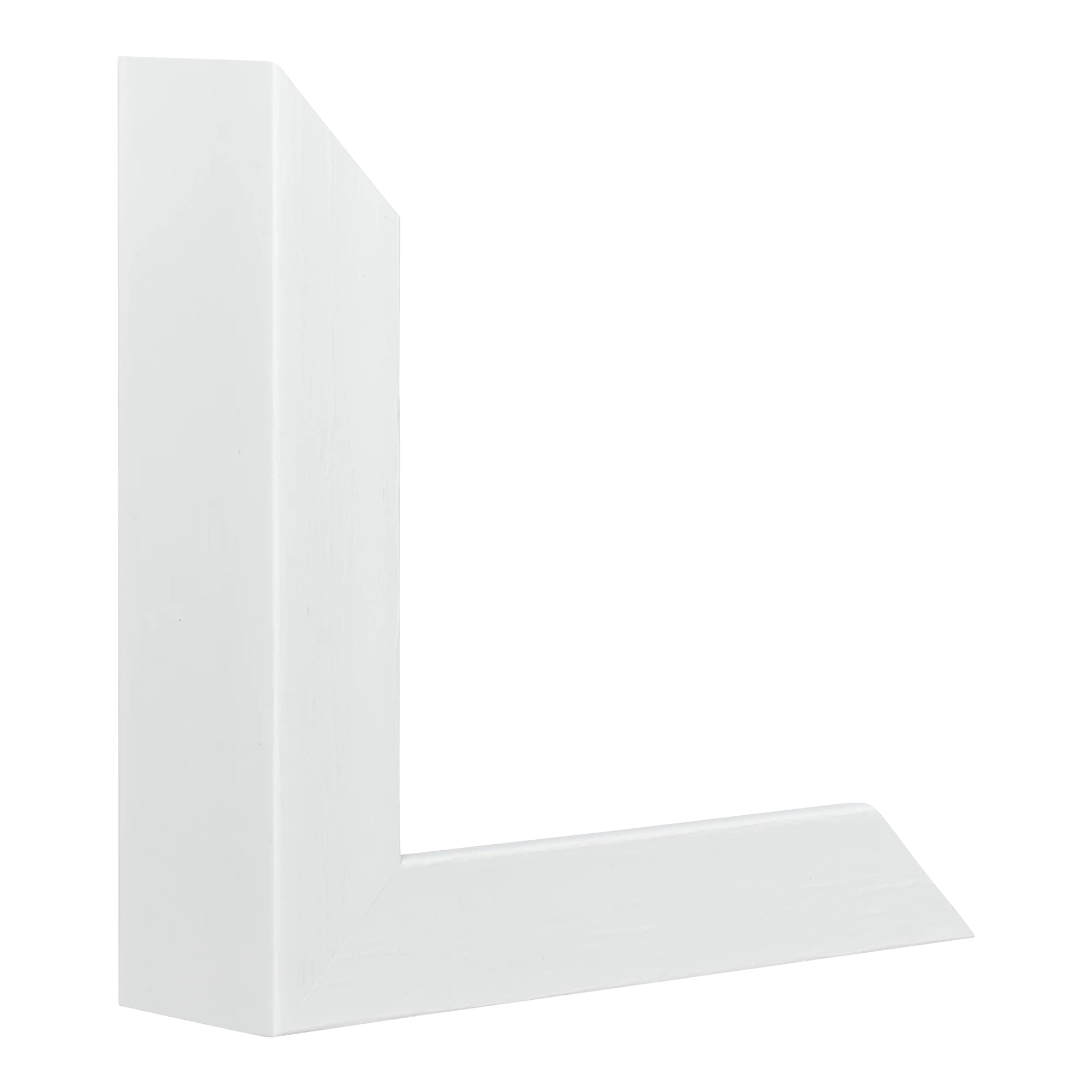 Vertical view of prima white picture frame