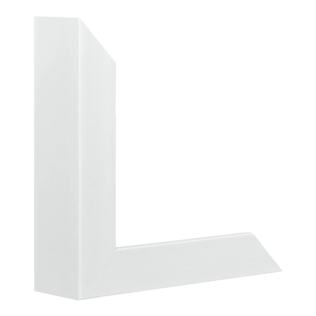 Vertical view of prima white picture frame