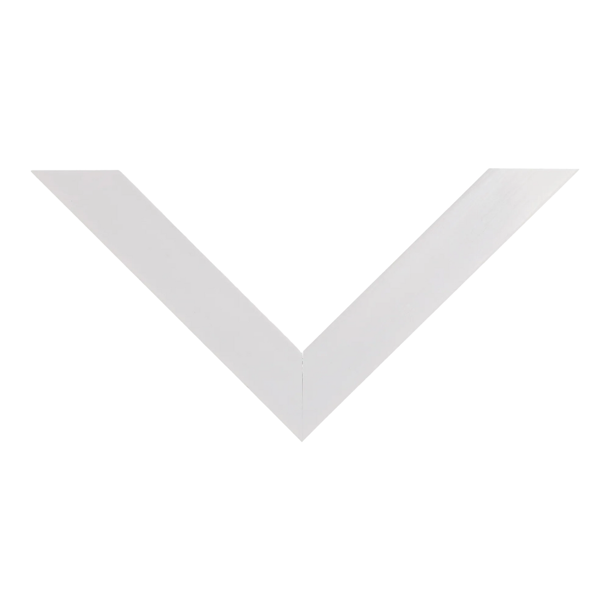 Top view of Prima picture frame in white