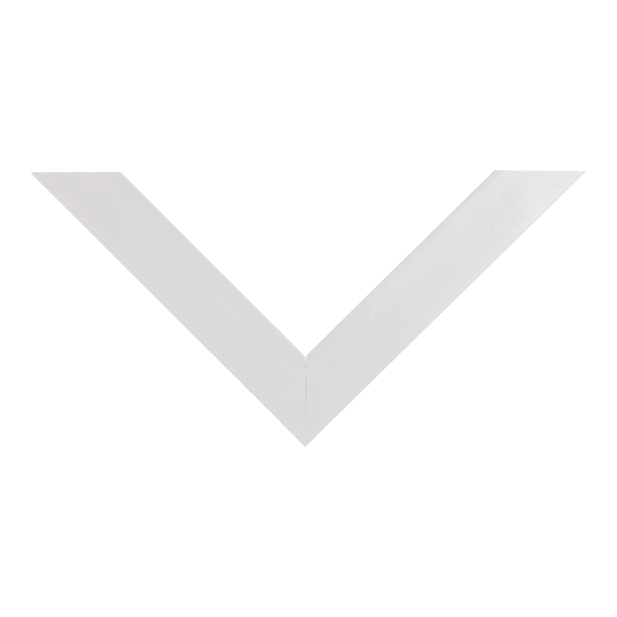 Top view of Prima picture frame in white