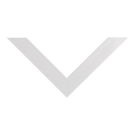 Top view of Prima picture frame in white