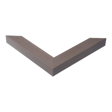 Corner view of Pure in brushed grey picture frame