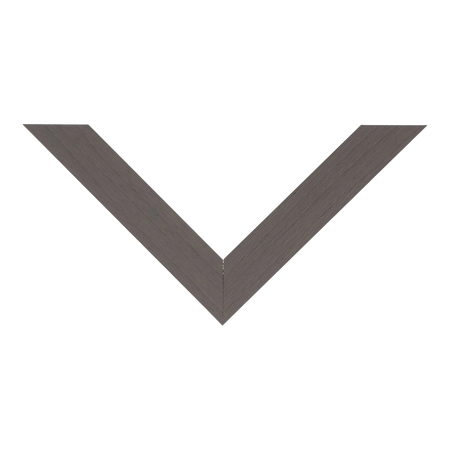 Top view of Pure picture frame in brushed grey