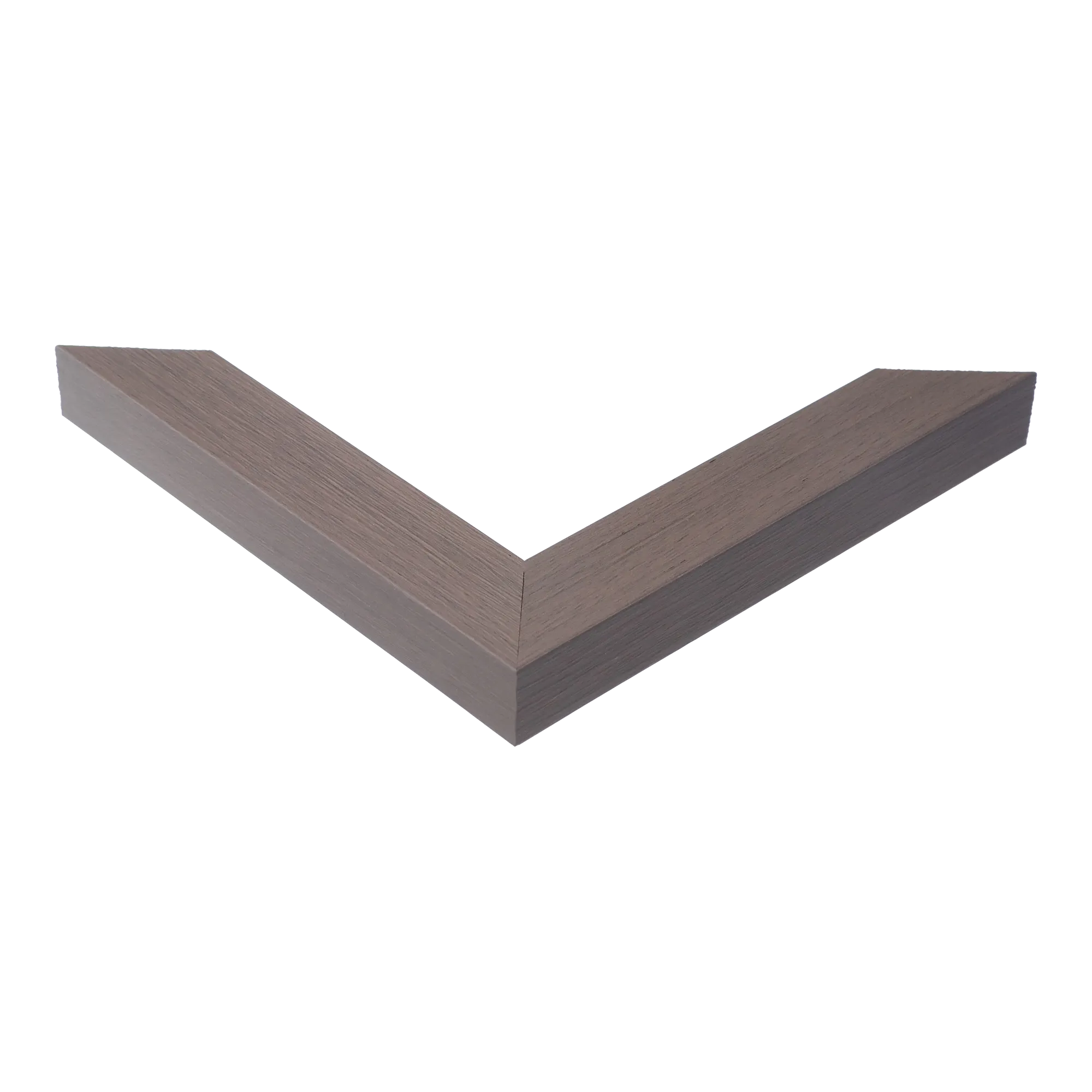 Corner view of Pure in brushed grey picture frame