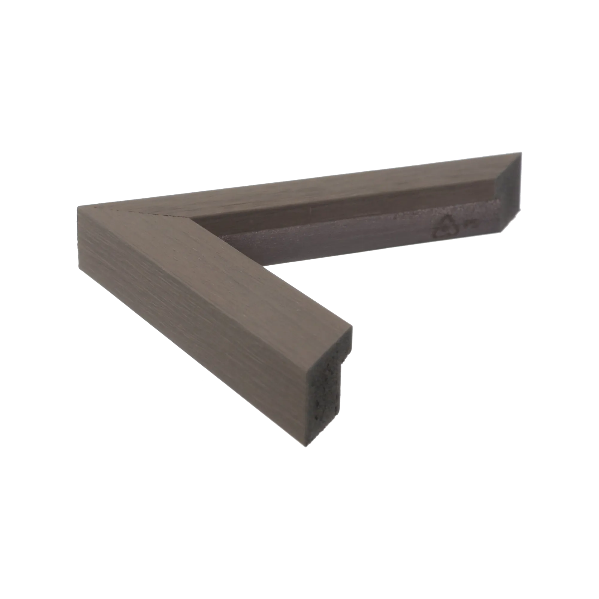 Side view of Pure picture frame in brushed grey