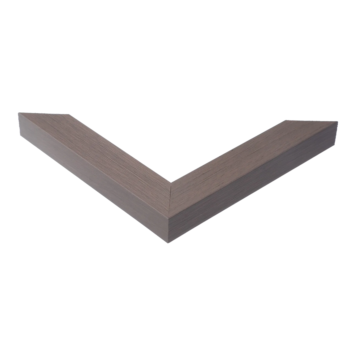 Corner view of Pure in brushed grey picture frame