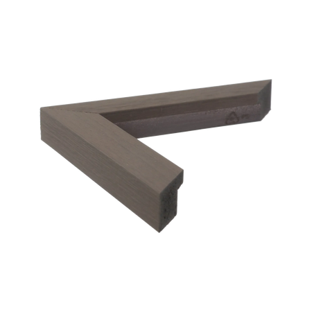 Side view of Pure picture frame in brushed grey