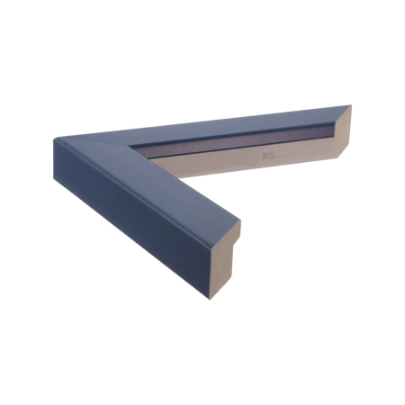 Side view of Pure picture frame in blue