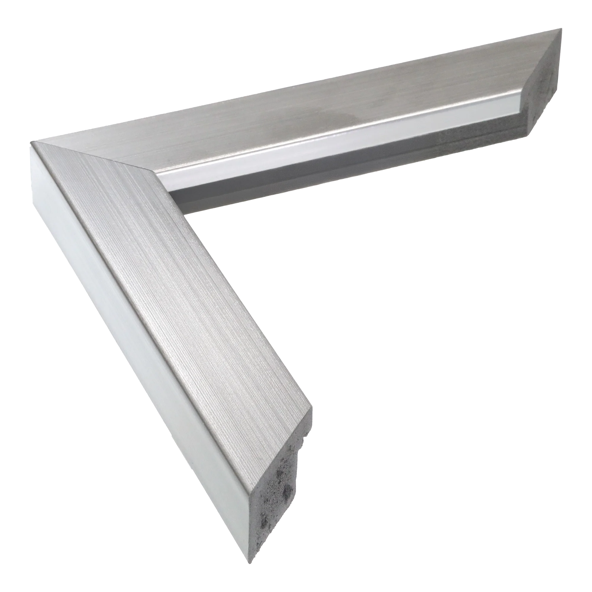 Pure in brushed silver picture frame