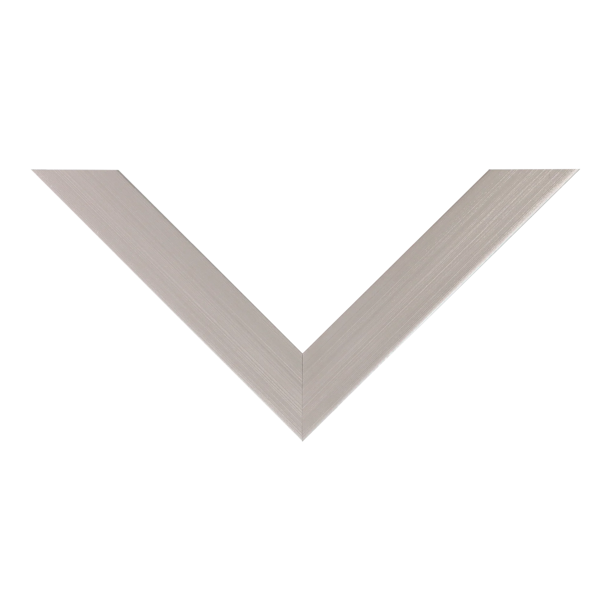 Top view of Pure picture frame in brushed silver