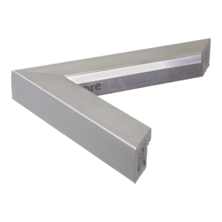 Side view of Pure picture frame in brushed silver