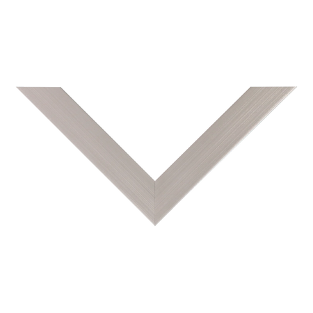 Top view of Pure picture frame in brushed silver