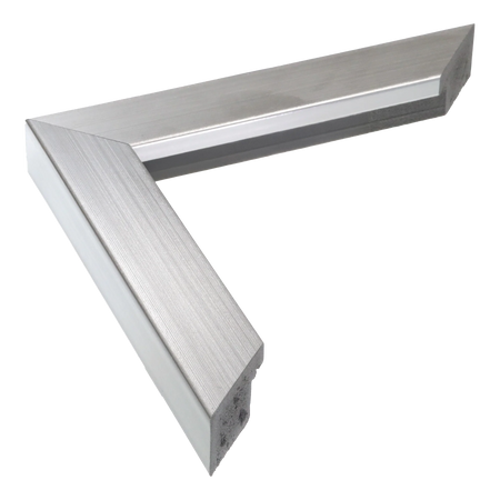 Pure in brushed silver picture frame