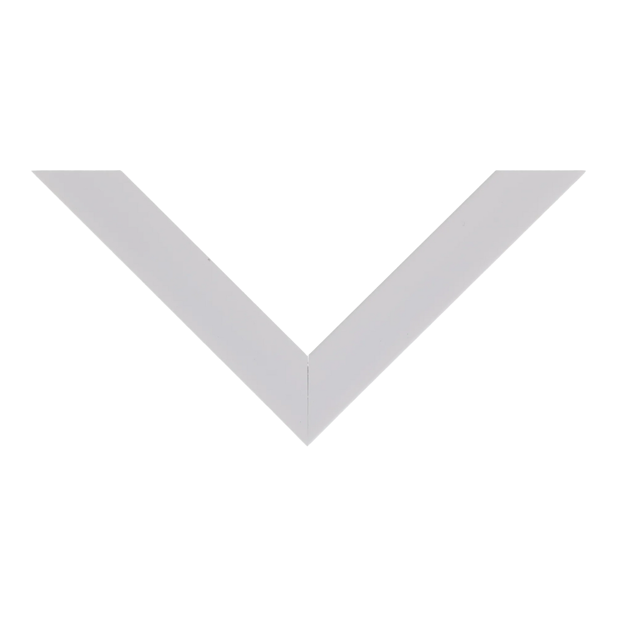 Top view of Pure picture frame in brushed white