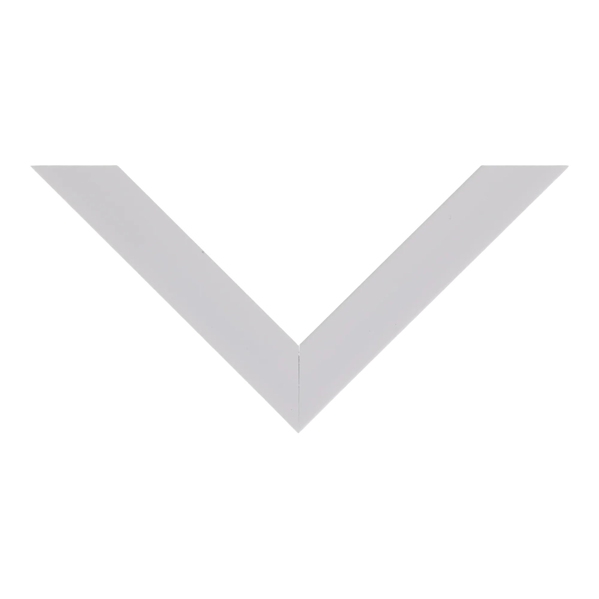 Top view of Pure picture frame in brushed white