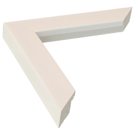 Pure in brushed white picture frame