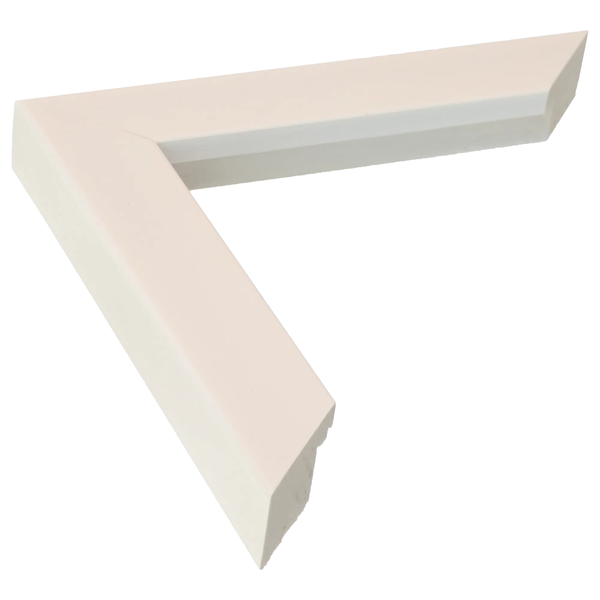 Pure in brushed white picture frame