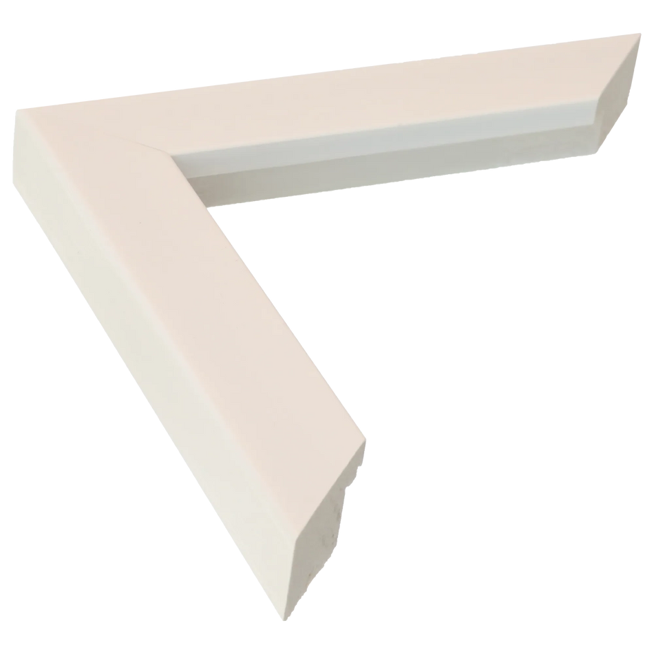 Pure in brushed white picture frame