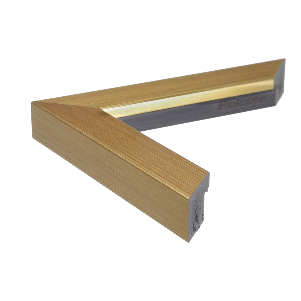 Side view of Pure picture frame in gold