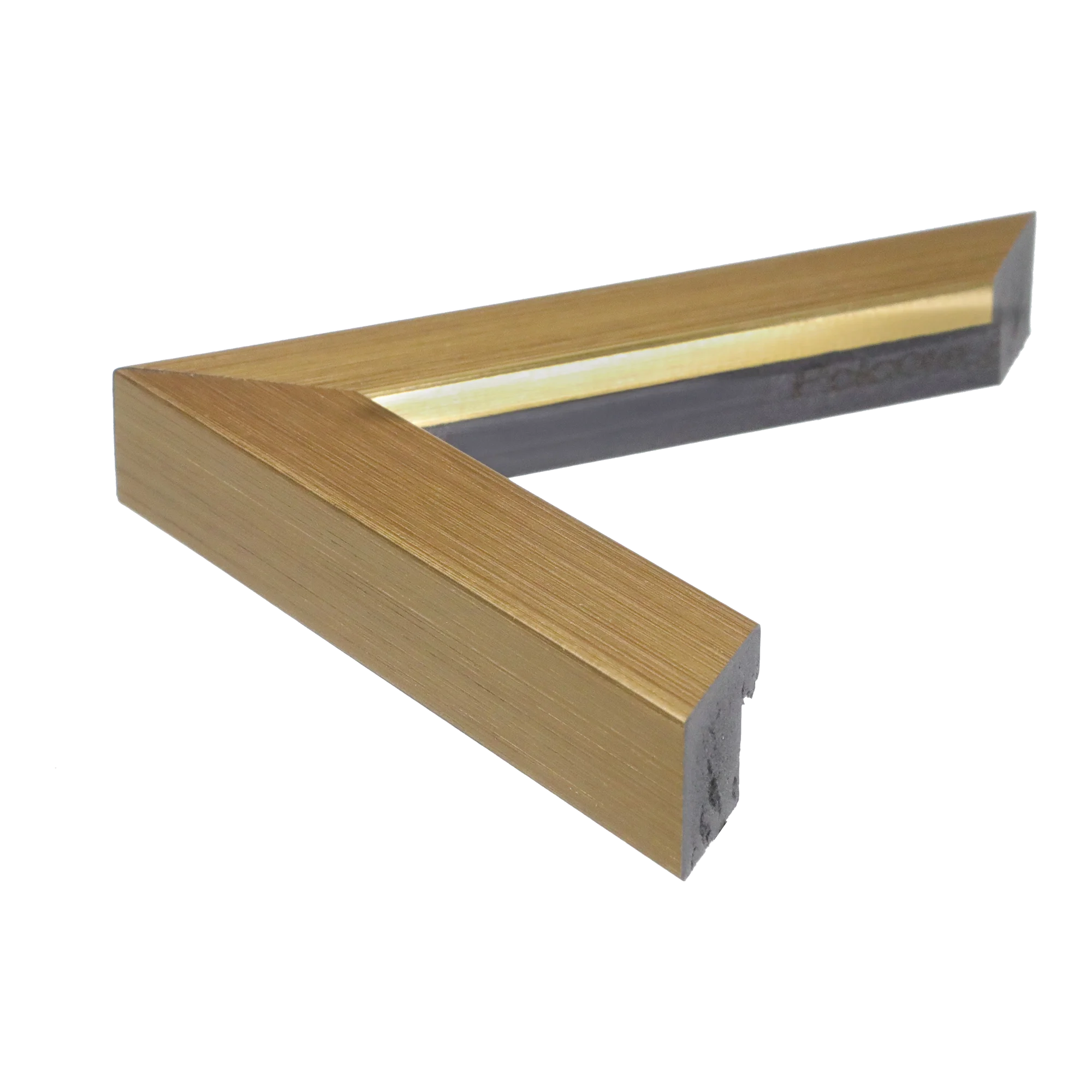 Side view of Pure picture frame in gold