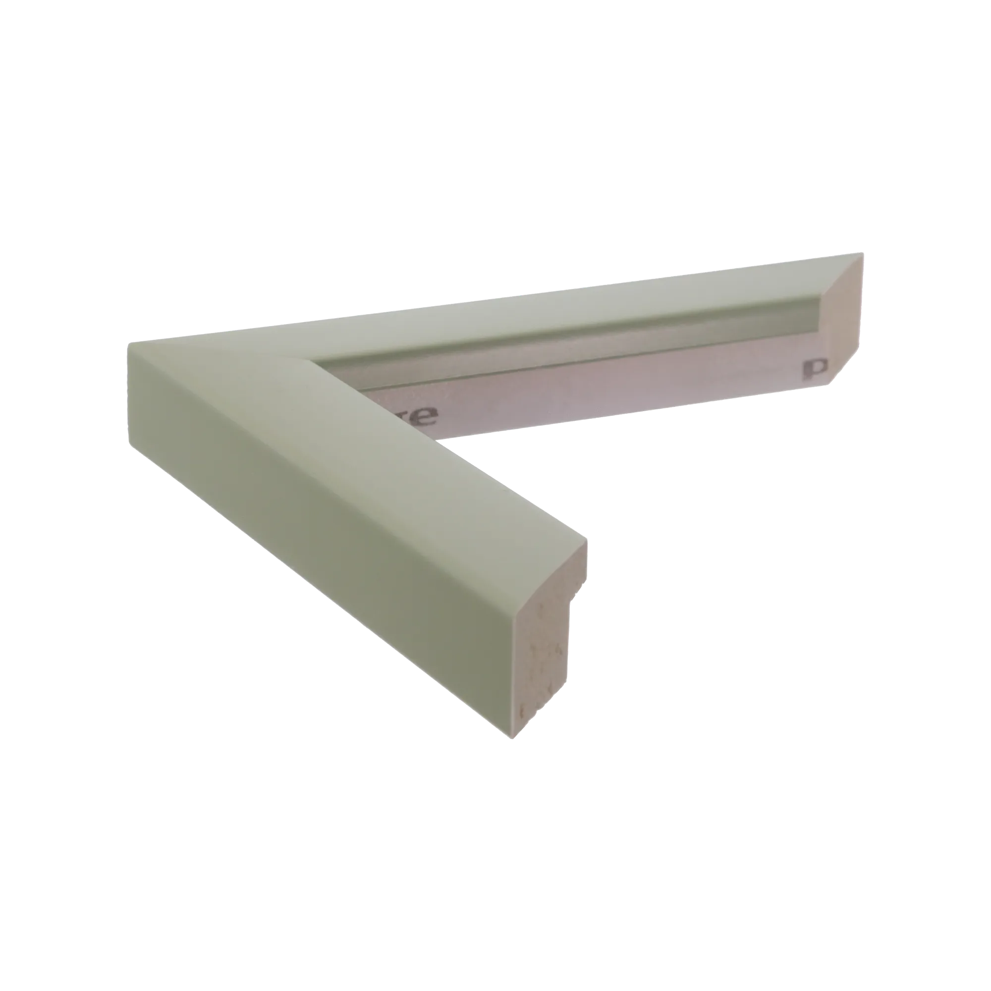 Side view of Pure picture frame in green