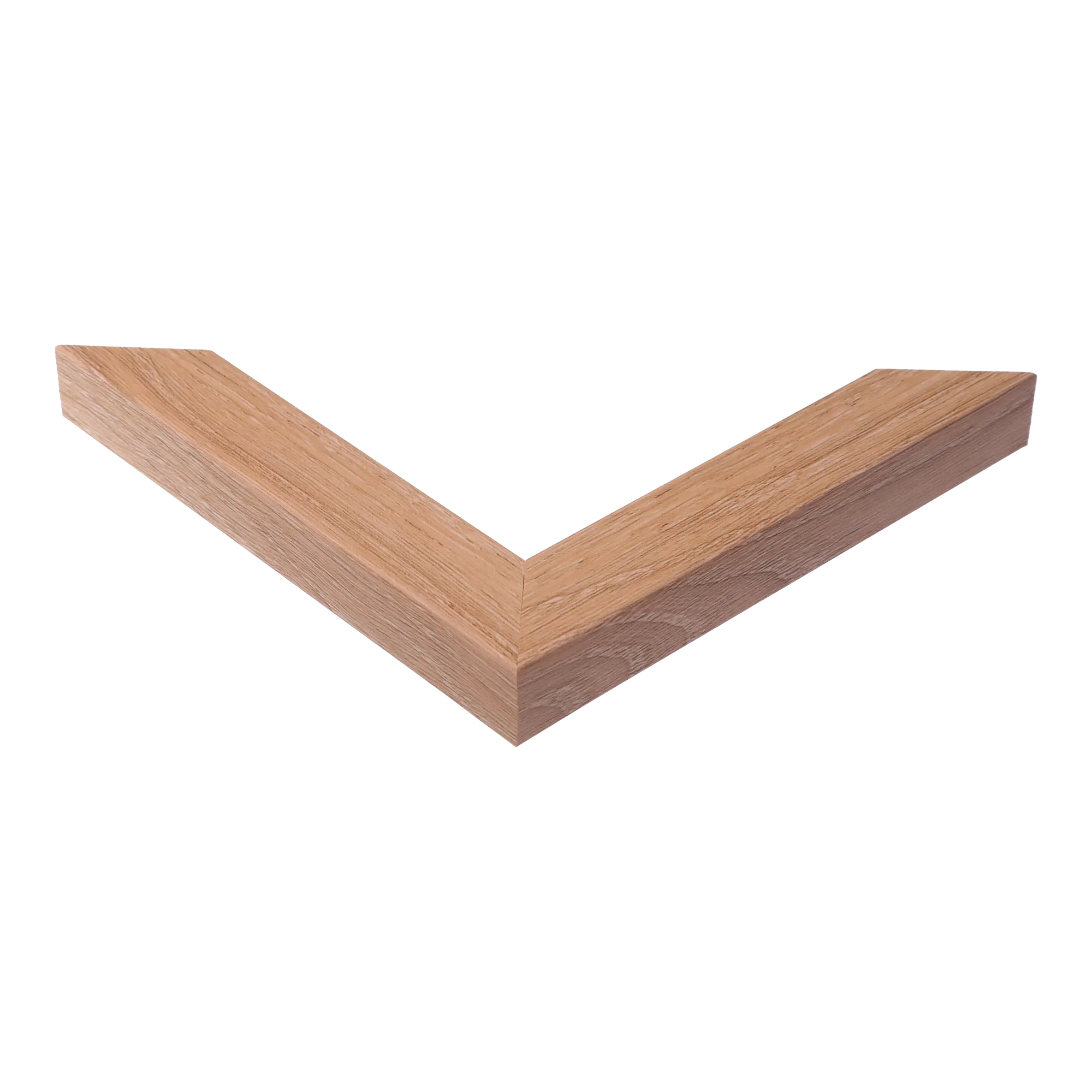 Corner view of Pure in oak picture frame