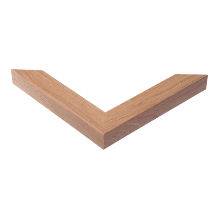 Corner view of Pure in oak picture frame
