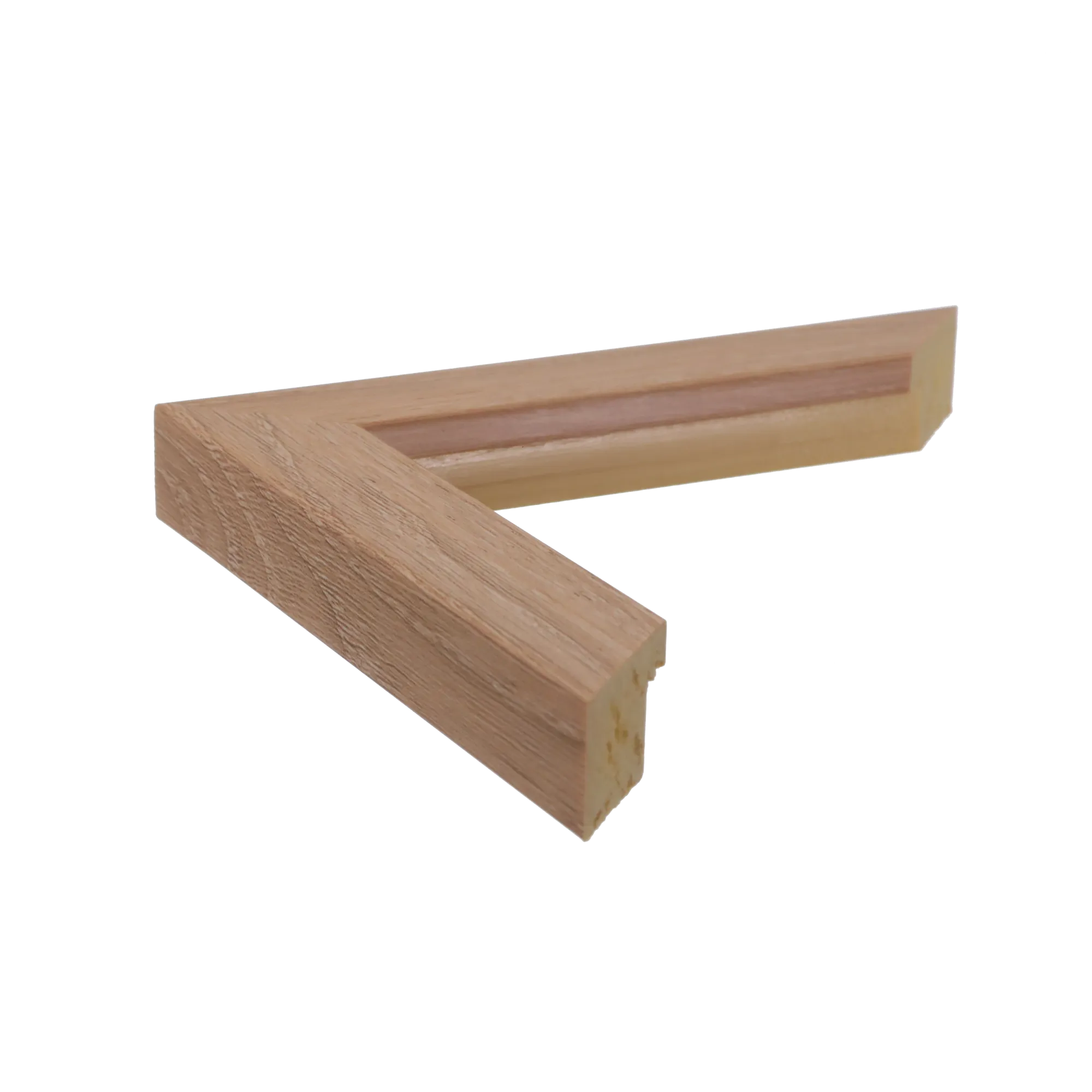 Side view of Pure picture frame in oak