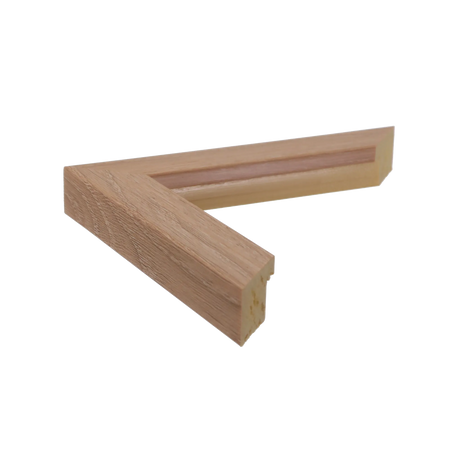 Side view of Pure picture frame in oak