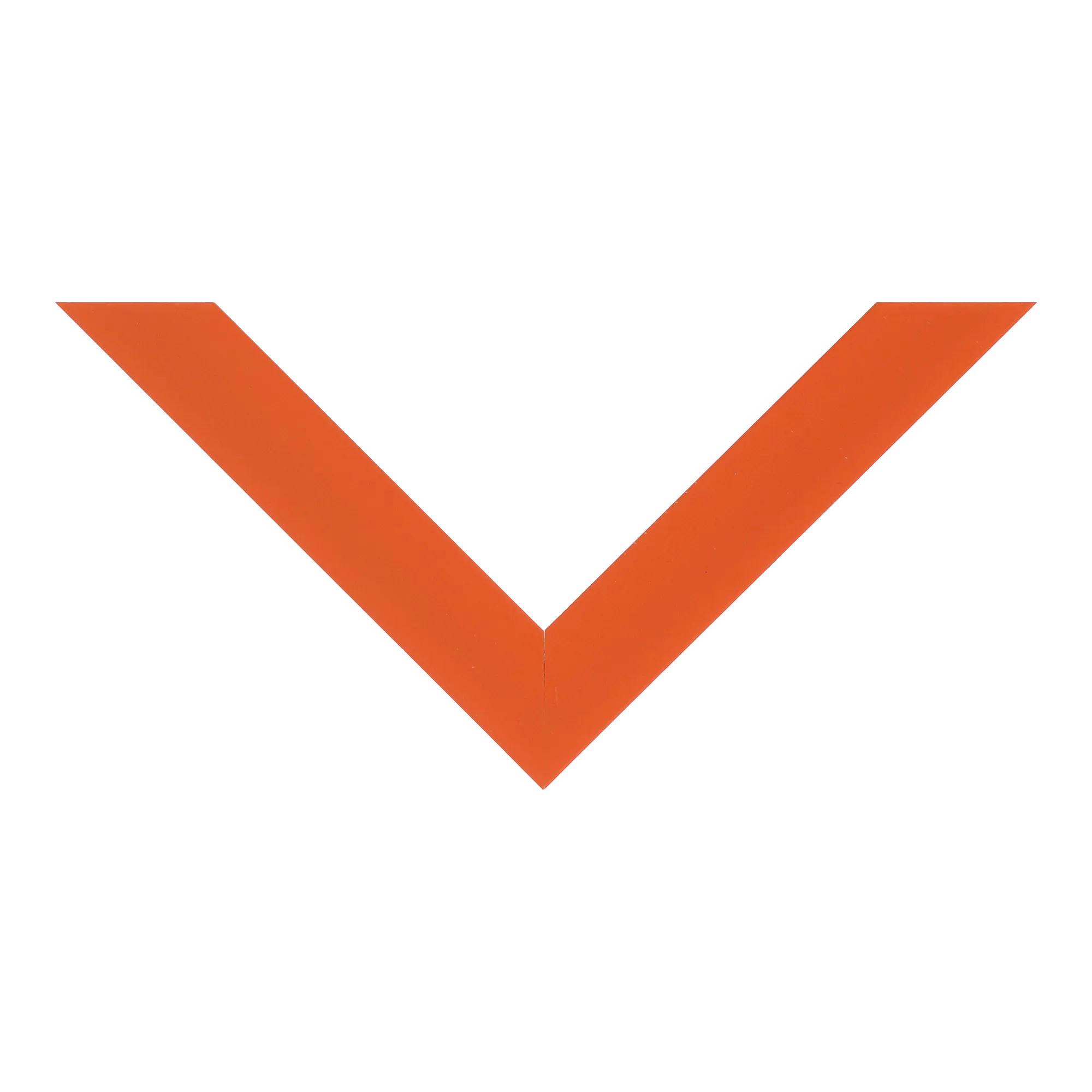 Top view of Pure picture frame in orange