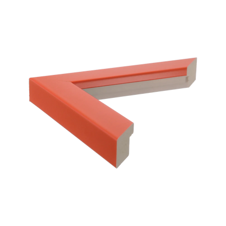 Side view of Pure picture frame in orange