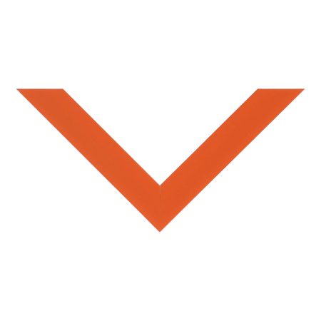 Top view of Pure picture frame in orange