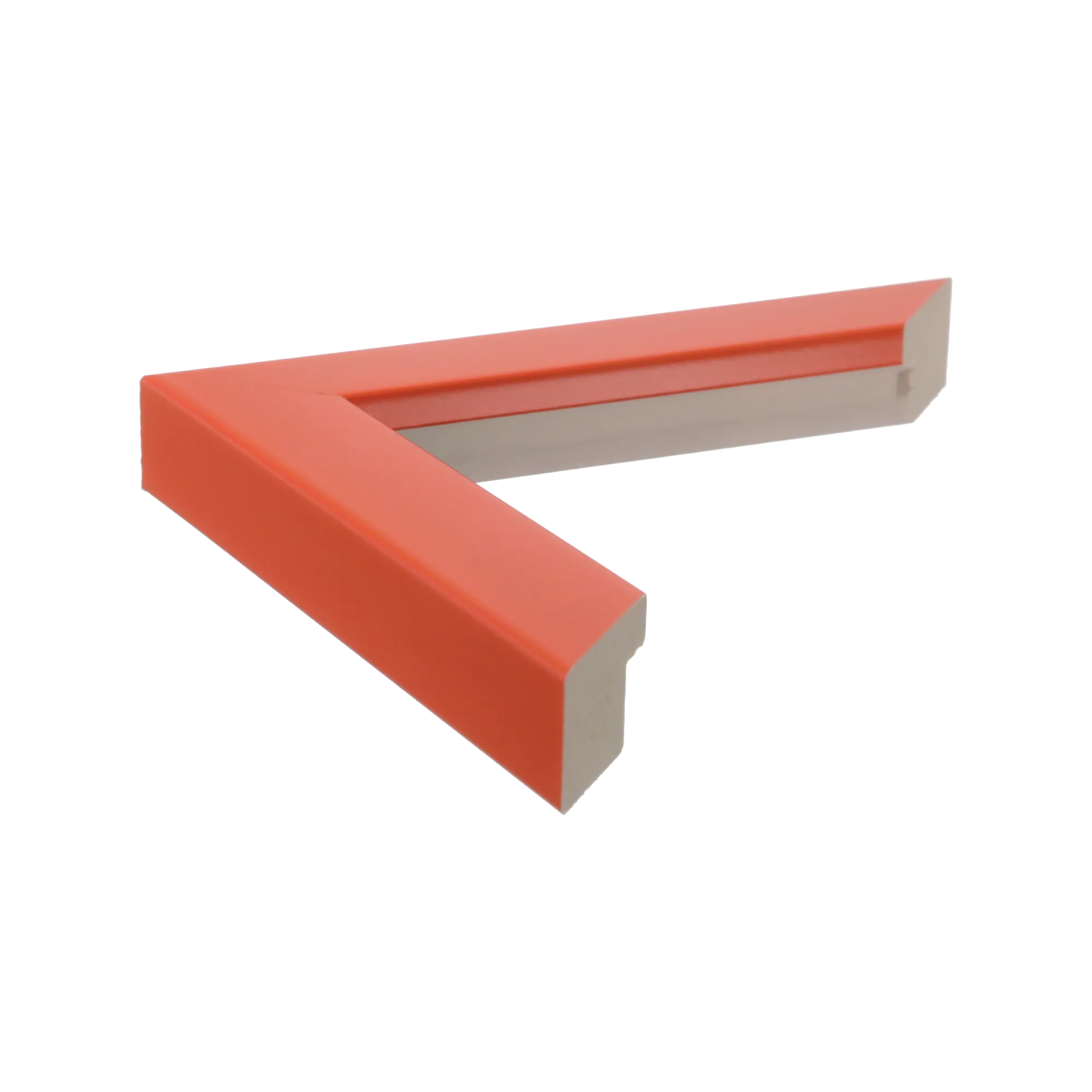 Side view of Pure picture frame in orange