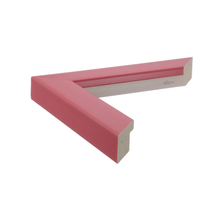 Side view of Pure picture frame in pink