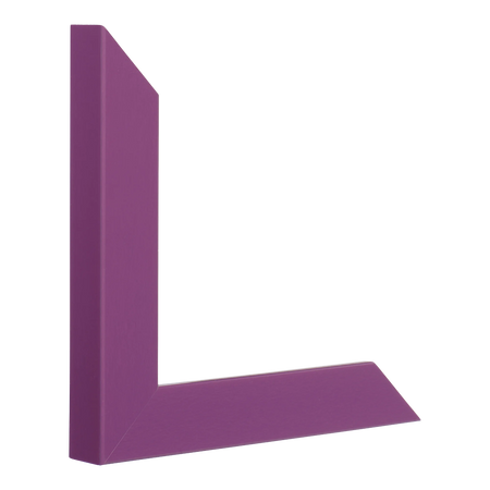 Vertical view of pure purple picture frame