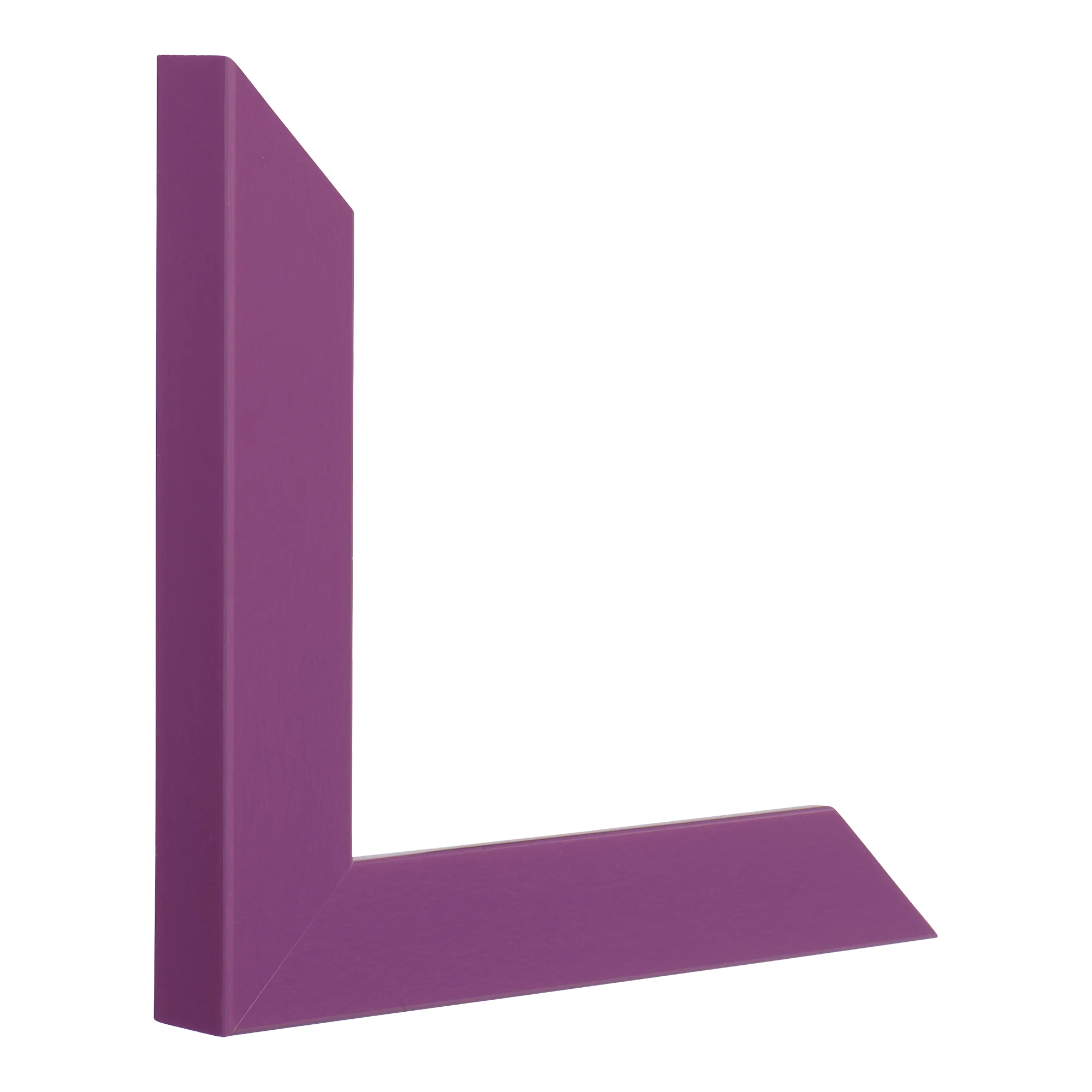 Vertical view of pure purple picture frame