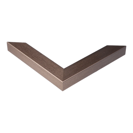 Corner view of Pure in pewter picture frame