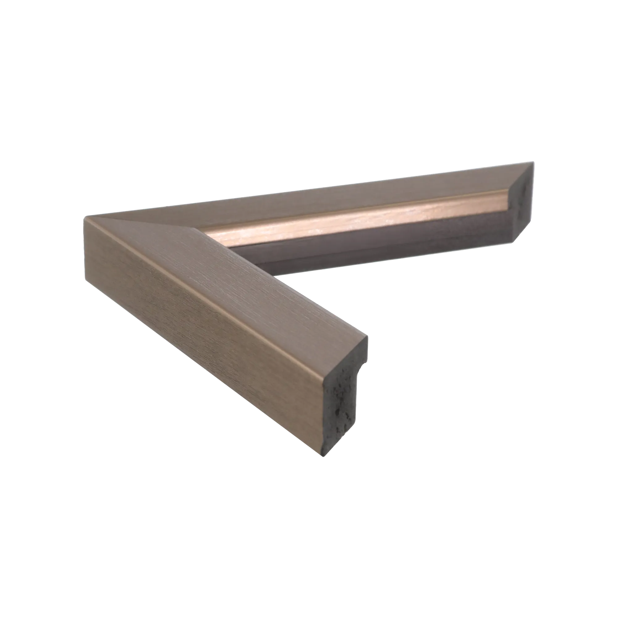 Side view of Pure picture frame in pewter