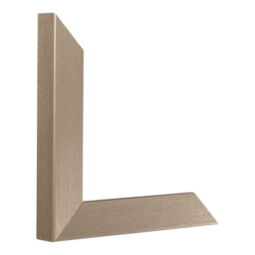 Vertical view of pure pewter picture frame