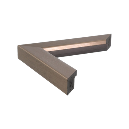 Side view of Pure picture frame in pewter